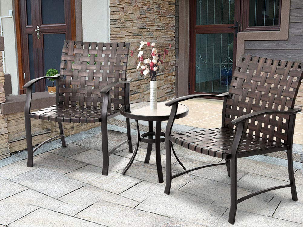 Best brown wicker patio chair set
