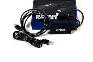 POUND HDMI HD Link Cable - Compatible with PS1 and PS2 - HDMI Cable with RGB Display, 720p Resolution, Plus Micro USB Cable for Power