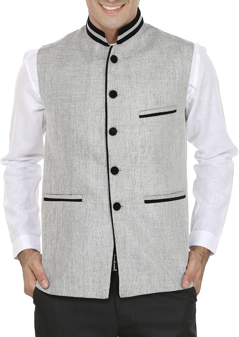 Men's Rayon Bandhgala Festive and Casual Nehru Jacket Waistcoat-2 Colors