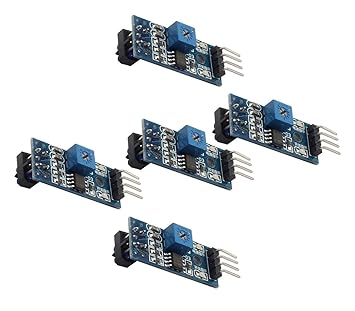 ZkeeShop 10 Pcs TCRT5000 Infrared Reflective Photoelectric Switch IR Barrier Line Track sensor