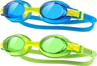 Findway Kids Swimming Goggles Anti Fog 3-14 Years Silicone Leakproof