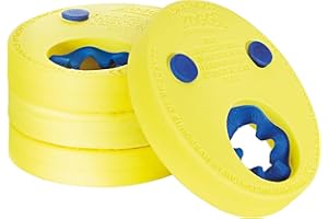 Zoggs Kids Float Discs Learn to Swim Arm Band - Yellow, 2-6 Years