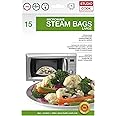 Studio Cook Microwave Steam Bag for Meat Poultry Fish And Vegetable, Fast Easy Way to Cook, Steam Food, Disposable Seal Bags, 15 Pack Large Bag