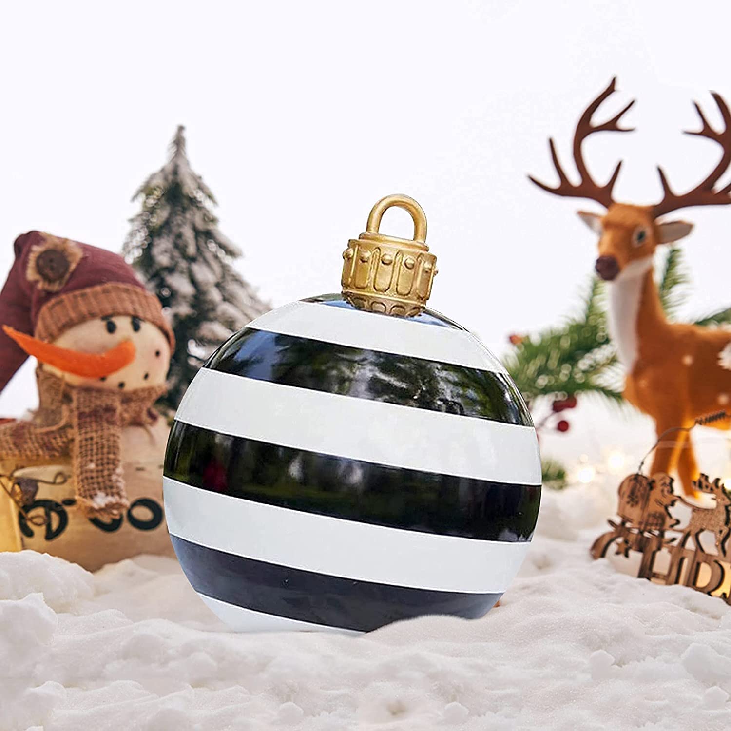 Pum (I) Giant Inflatable Christmas Balls - 60cm Outdoor Decor for Wedding, Festival, Home, Yard & Garden
