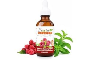Stevia Select Raspberry Flavored Liquid Stevia – Zero Calorie Coffee, Tea, Drink & Baking Sweetener, All-Natural, No Erythrit