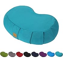 FelizMax Round Meditation Cushion - 41cm Buckwheat Zafu Pillow With Organic Cotton Cover, Yoga & Floor Sitting Support