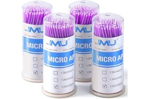 JMU 400pcs Dental Micro Applicators Brushes Superfine, Disposable Microswabs