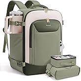 LOVEVOOK 40L Travel Backpack for Women Men, Large Carry on Backpack for Airplanes TSA Personal Item Travel Bag fits 15.6" Laptop, Waterproof Weekender Essentials Airline Approved with 2 Packing Cubes