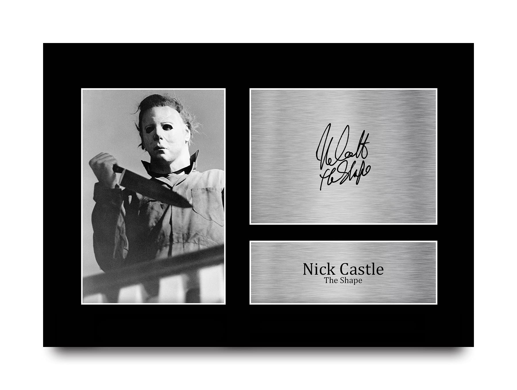 HWC Trading A4 Nick Castle Halloween Gifts Printed Signed Autograph Picture for Movie Memorabilia Fans