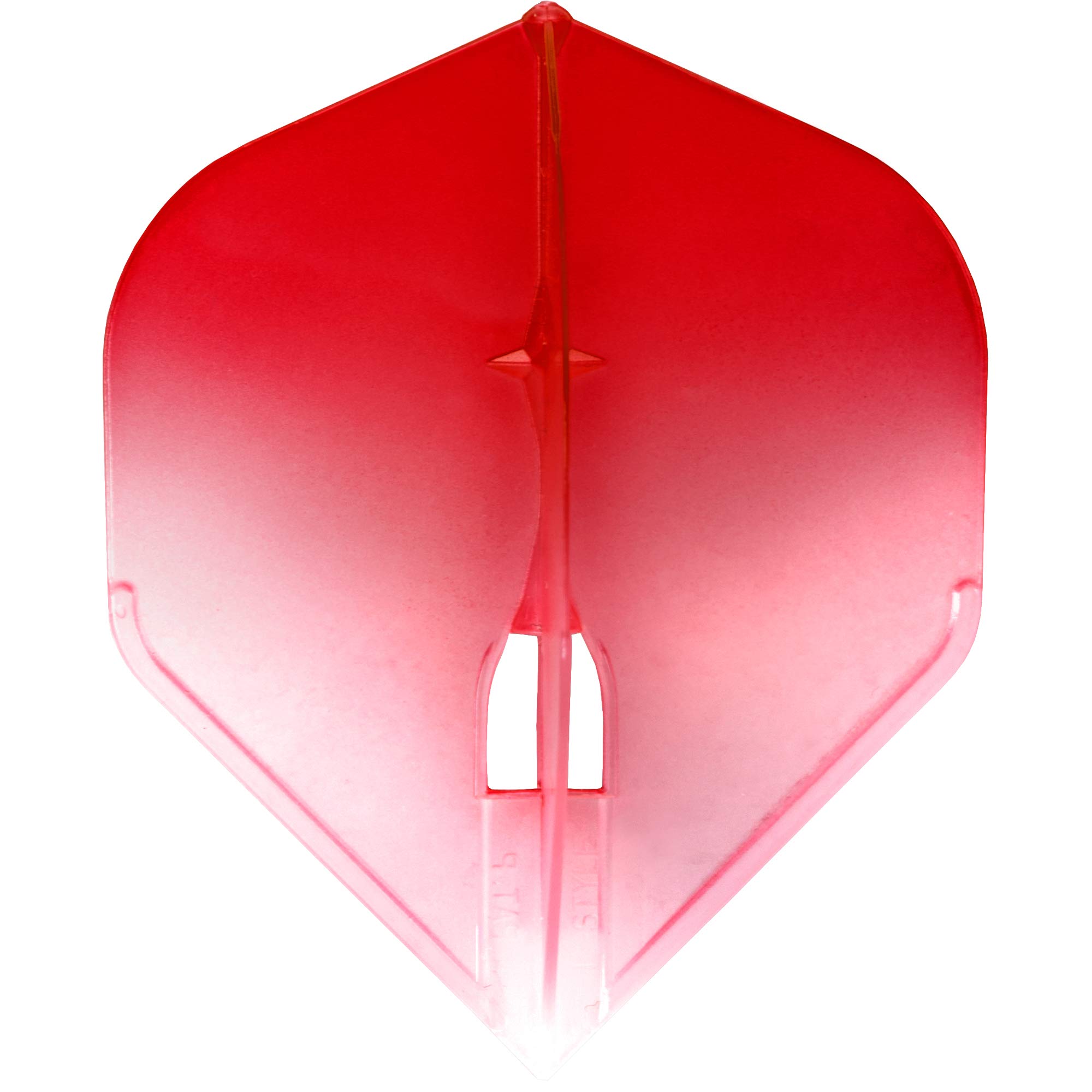 L-Style LS509 L-Flight Pro | Champagne Dart Flight Pro in Standard Shape with Two Tone Gradient, L1, Red/White