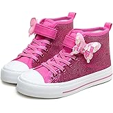 Toandon Kids Adorable Fashion High Top Casual Canvas Sneakers