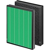 400/400S Replacement Filter Compatible with Coway AIRMEGA Max2 400 400S 400(G) 400S(G) Air Purifier, Max2 Green True HEPA and Active Carbon Filter Set, AP-2015-FP, 1 Set