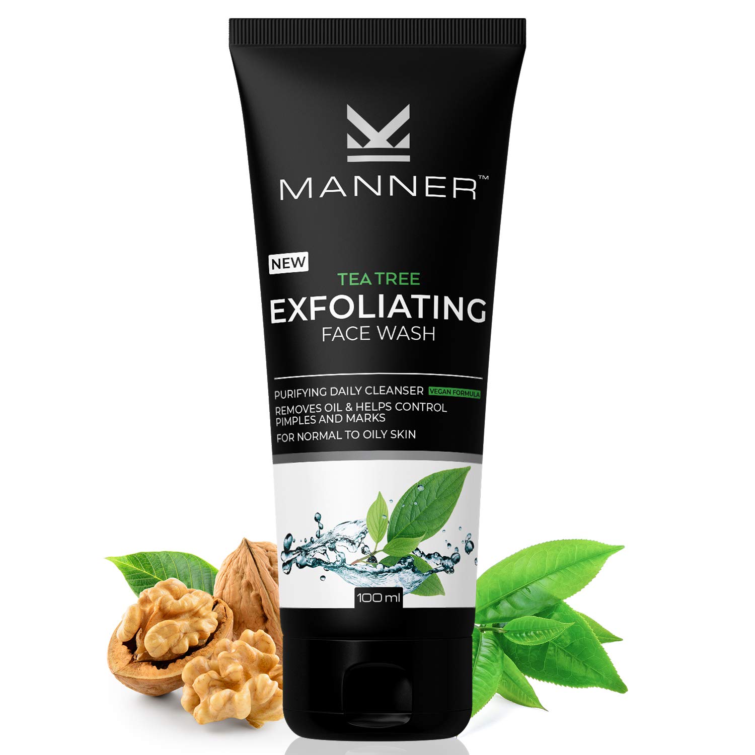 tea tree exfoliating facial wash