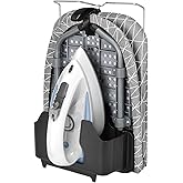 Johgee Foldable Tabletop Ironing Board with Iron Holder, Small Ironing Board with Iron Rest, Portable Mini Ironing Board with