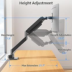 MOUNTUP Heavy Duty Monitor Arm for 49 inches, 44