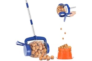 Tcoivs Acorn Picker Upper Roller, Nut Gatherer for Walnut, Acorns, Sweet Gumballs, Golf Balls, Pick Up Objects from 3/4'' to 1-1/2'' in Size