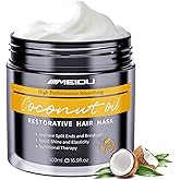 Hair Mask - Hair Conditioning Masque for Dry Damaged or Colored Hair - Repair Deep Hydrating Moisturizing Nourishing with Keratin & Coconut Oil (16.9 Fl Oz)