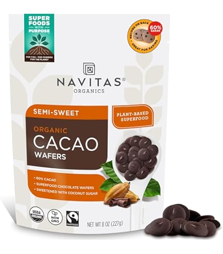 Amazon.com : Navitas Organics Organic Bittersweet Cacao Wafers
