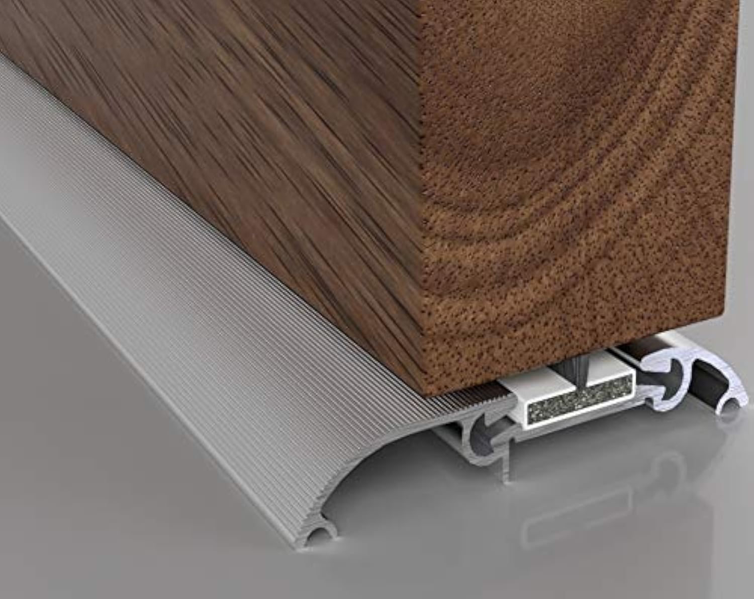 STORMGUARD FS60 Fire and Smoke Threshold Seal 914mm, Aluminium 60 Minutes : 04SR8030914A