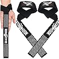 BEAST RAGE Lifting Straps for Weightlifting, Weight Lifting Straps Gym Power Workouts Lifting Wrist Straps Padded Cotton Men Women Support Lifters Deadlift Straps Hard Pull Exercise Straps