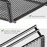 Univivi 2pk Under Desk Cable Management Tray Metal Wire Basket Organizer Black view 4