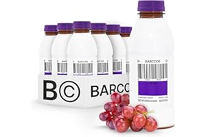 DRINK BARCODE Barcode Premium Sports Hydration Drink - No Added Sugar, Concord Grape, 12 Pack - Adaptogen Drink with Electrolytes - Plant-Based Beverage - Immunity & Performance Drink - Ashwagandha & Magnesium