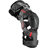 Alpinestars Supertech RK-10 Plasma Knee Braces, CE-Certified, Lightweight, Advanced Protection, XL, Black/Red