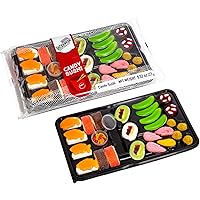 Raindrops - Gummy Candy Large Sushi Bento Box - Yummy Gummy Food Looks Just Like a Sushi - Unique and Edible - (9.5 oz)