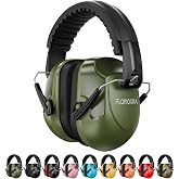 Floriogra Noise Reduction Ear Muffs, NRR 34dB Ear Protection for Adults | Hearing Protection Noise Cancelling Headphones for Kids Autism, Shooting Ear Protection for Gun Range, Mowing, Construction