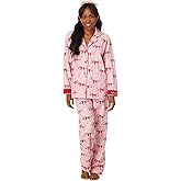 PJ Salvage womens Flannel Pajama Set With Headband