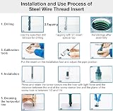 KYSUN 60Pcs Metric Stainless Steel Wire Thread Inserts M3-M12 Screw Repair Kit view 5