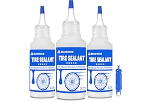 Beanewone Tubeless Tire Sealant, Tubeless Bike Sealant - 2oz per Bottle, Long-Lasting for MTB, No Tubes and Tubeless Tires. No Tire Removal, Directly Refills in Under 30s