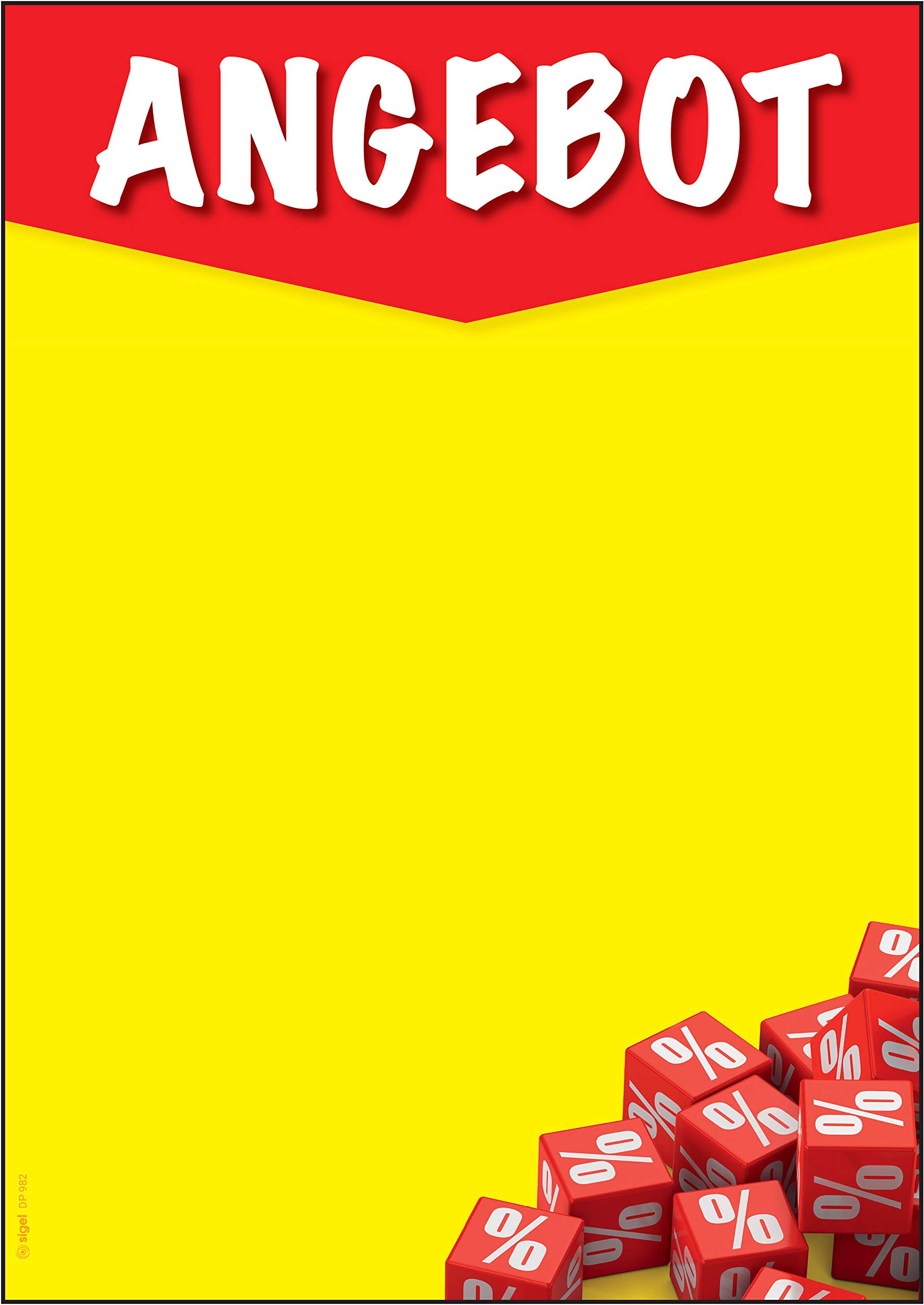 SIGEL DP982 Motif Paper "Offer" Writing Paper 90 g DIN A4 50 Sheets