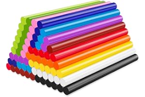 ENPOINT Colored Hot Glue Sticks, 72 PCS 0.27 x 3.93 in Mini Hot Melt Glue Sticks Colored, EVA 12 Colorful Adhesive Purpose Glue Stick for DIY Art Craft General Repairs and Gluing Projects