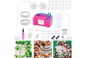 MYSWEETY Balloon Arch Stand Kit and Balloon Pump Electric, 8.2FT & 5FT Free Bending Half Arch Balloon Stands with Water Fill Base, Balloon Arch Frame Backdrop for Wedding,Birthday, Party,Halloween Decorations