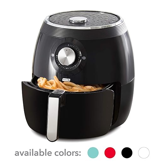 Dash Deluxe Freidora eléctrica de aire + horno (enchapado): Amazon ...