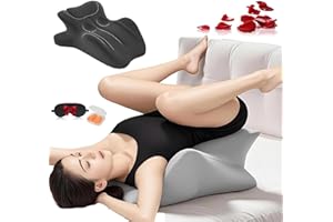 FLAREZE Vireon Sweet Spot Pillow, Arcova Sweet Spot Pillow, 27 Degree Couples Pillows Intimacy Pillows for Adults Cuddling, Fast Rebound for All Postures, Enhanced Comfort, Recovers After Impact (Black)