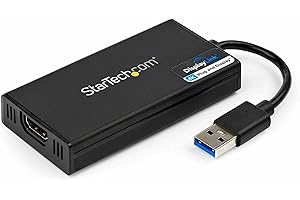 StarTech.com USB 3.0 to HDMI Adapter - 4K 30Hz Ultra HD - DisplayLink Certified - USB Type-A to HDMI Display Adapter Converte