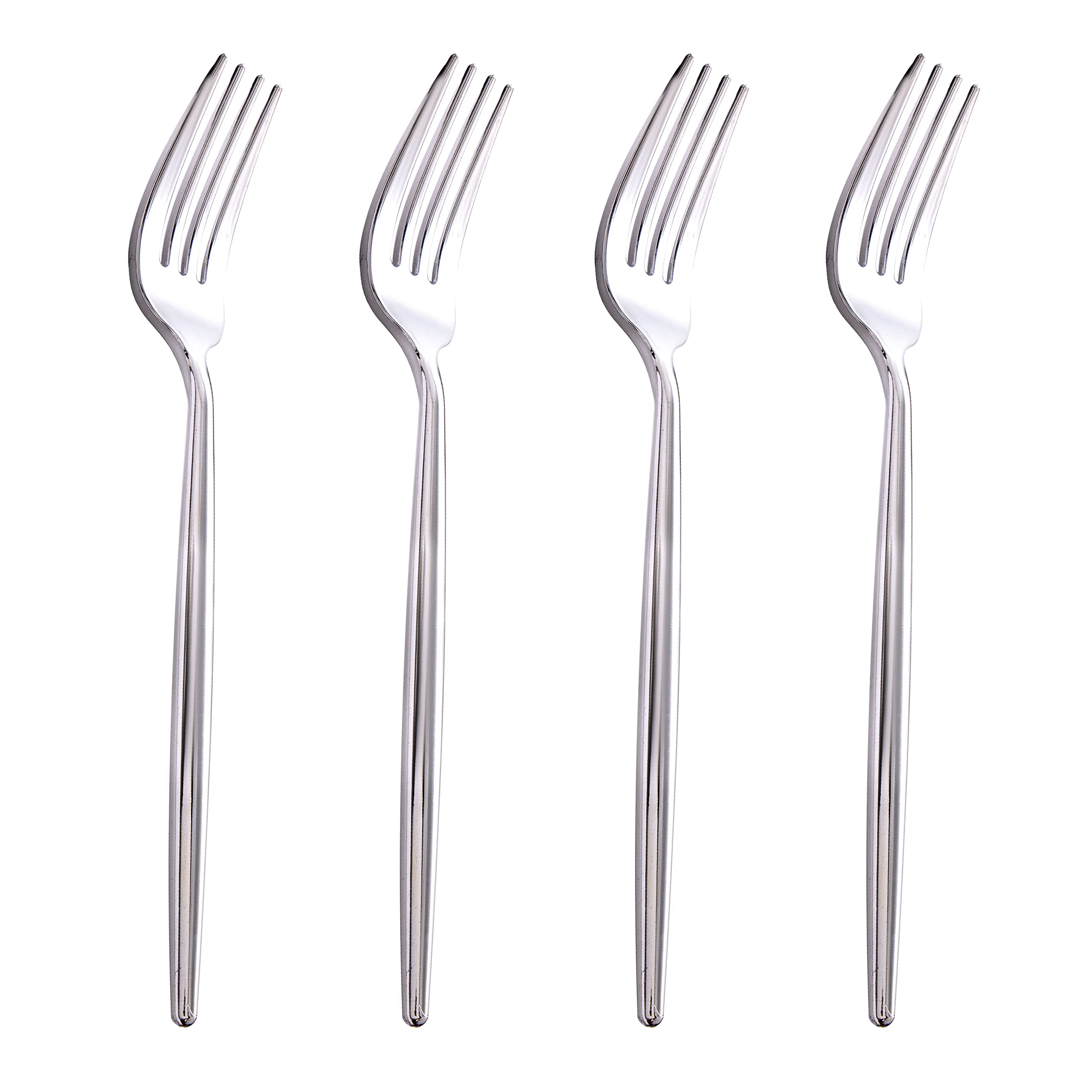 Photo 1 of U-QE 180Pcs Silver Plastic Forks, Disposable Heavy Duty Plastic Forks, Heavyweight Silver Plastic Silverware, Plastic Flatware Perfect For Parties, Weddings and Other Daily Events