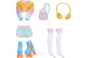 Rainbow High Fashion Pack, Skate Social Includes 1 Full Skate Outfit, Roller Skate Shoes, Jewelry and Play Accessories. Mix & Match to Create Tons of Fun Looks. Kids Toy Gift Ages 4-12