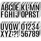 15 Sheets Large Self Adhesive Vinyl Letters Numbers