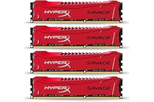 Kingston HyperX Savage 32GB Kit (4x8GB) 1600MHz DDR3 Non-ECC CL9 DIMM XMP (HX316C9SRK4/32)