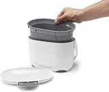 Addis 2.5L Compost Caddy White and Metallic view 4