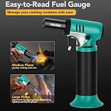 Sondiko Kitchen Blow Torch S907 with Fuel Gauge 1371C Adjustable Flame view 2