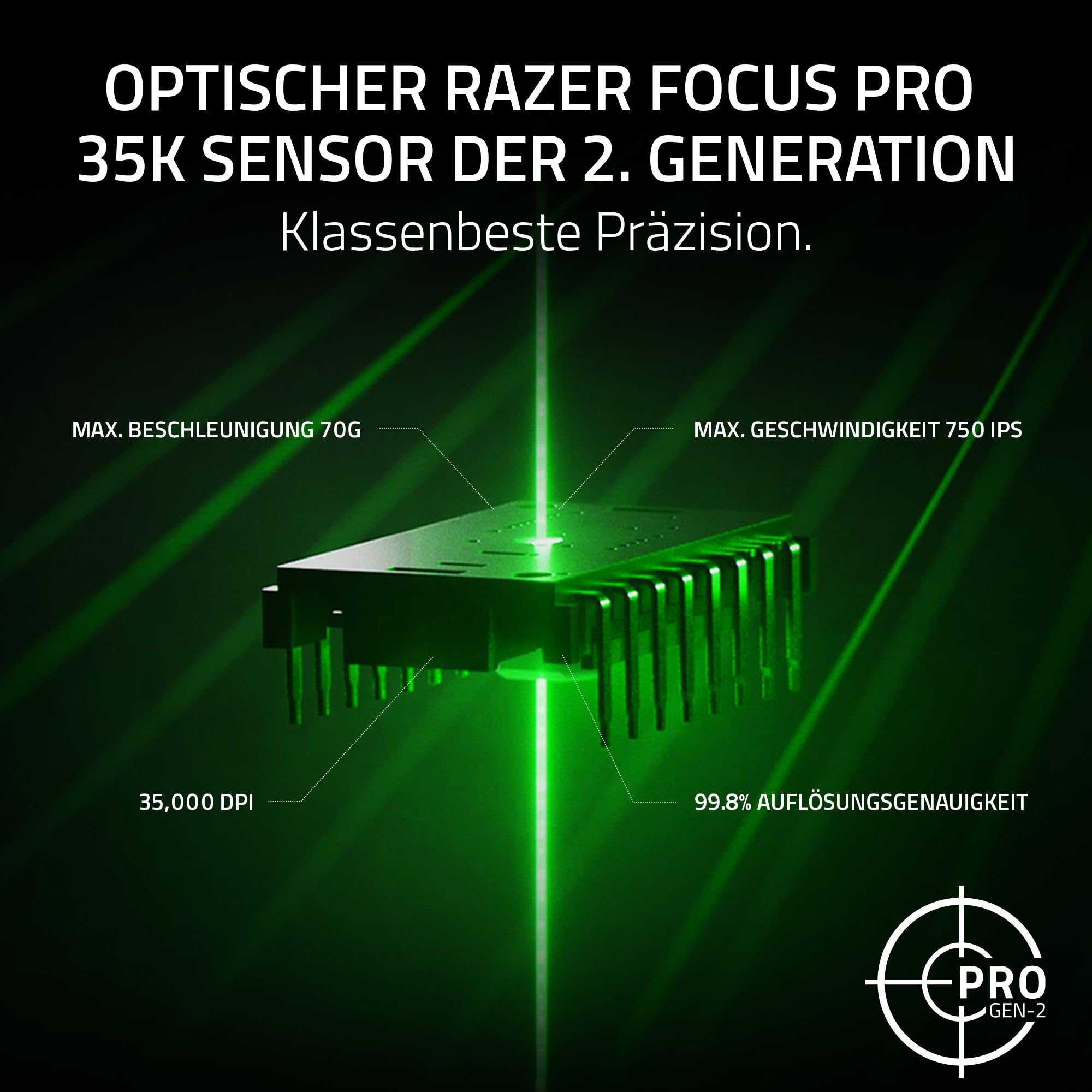 Razer Viper V3 Pro - Ultraleichte kabellose Esports Gaming-Maus (8K Hz HyperPolling, 54g leichtes Design, Focus Pro Sensor 35K DPI, HyperSpeed Wireless, 95 Stunden Akkulaufzeit) Schwarz 5