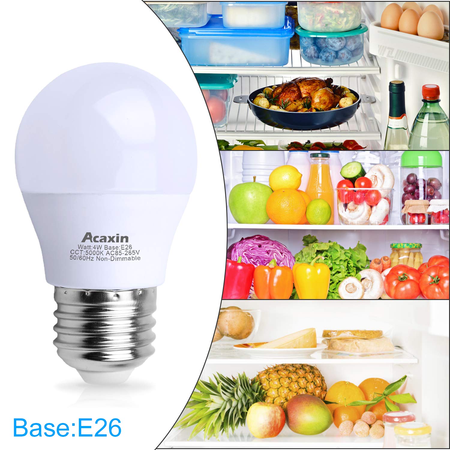 Mua LED Refrigerator Light Bulb 4W 40Watt Equivalent, Acaxin Waterproof