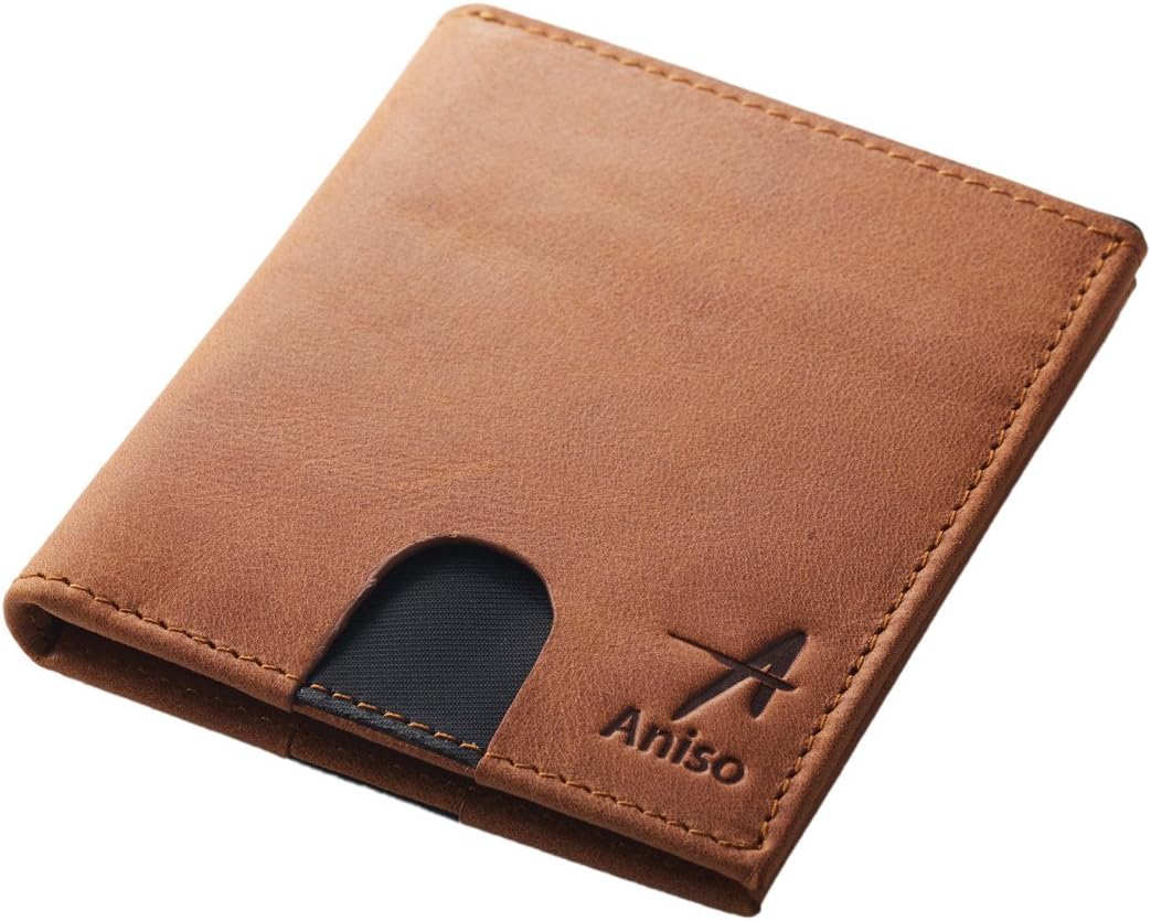 Aniso Rfid Leather Wallets, Thin, Slim, Bifold for Men's & Women's