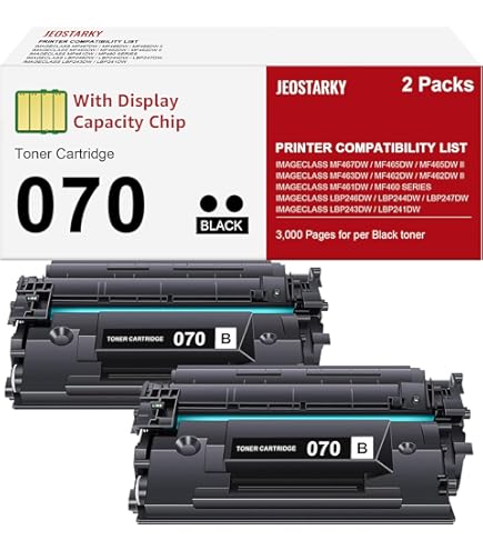 Amazon.com: Canon 070H High Yield Black Toner Cartridge : Office