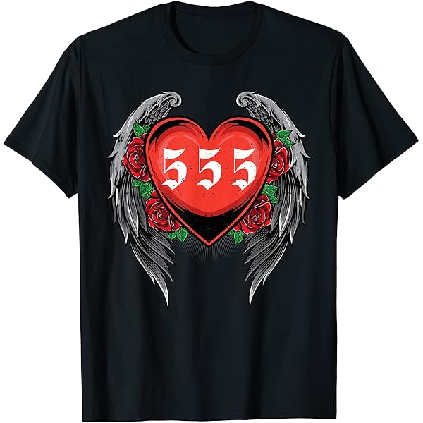 Amazon.com: Angel Number 555 T-Shirt : Clothing, Shoes & Jewelry