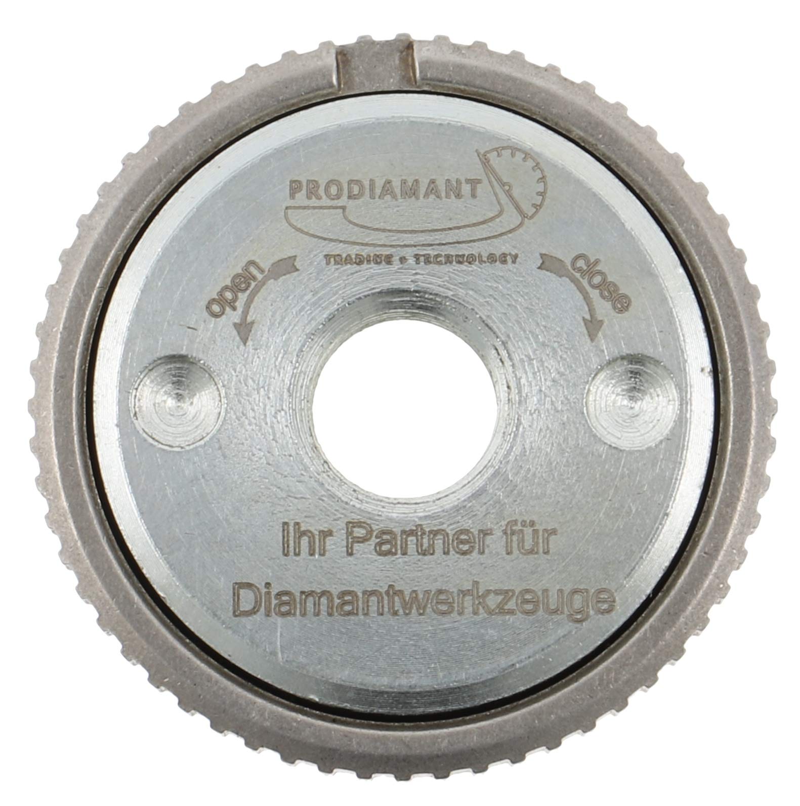 PRODIAMANT Quick-release nut M14 suitable for angle grinders.